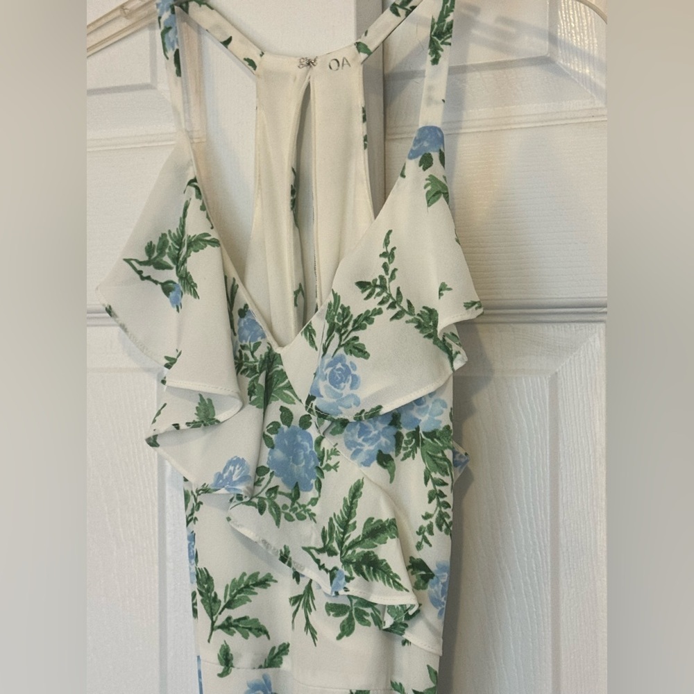 Disney Princess Maxi Dress Floral Ruffle Halter | Size Medium | Cottagecore - Picture 3 of 6